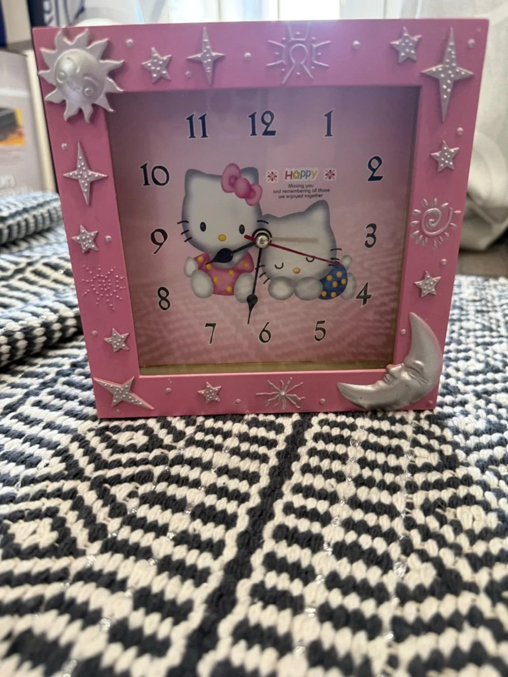 Hello Kitty Pink Decorative Wall Clock